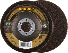 Rhodius 305297 RHODIUS VKSG WS, 2 sztuki filcowych tarcz kompaktowych 115 x 22,23 mm, prostych, 4A-grubych, TOPline, wyp