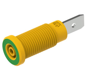 Gniazdo bananowe Żeński Wtykowa Zielony/żółty 10A Electro PJP