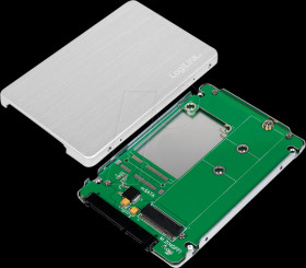 AD0021 External SSD enclosure 2,5" for M.2 NGFF SATA, aluminum