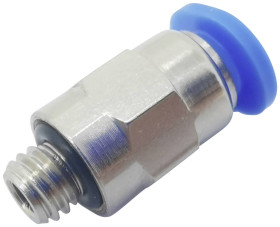 TRU COMPONENTS Łącznik prosty PC4-M3C Średnica rury: 4 mm Rozmiar gwintu: M3 x 0.50 1 szt.