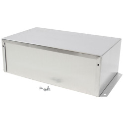Hammond 1411FBUU Utility Metal Flanged Case 254x152x89mm Aluminium Natural