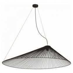 Żyrandol druciany PEAK nad stół, czarny z gwintem E27 do nowoczesnych wnętrz KP-10 Kaja Lighting