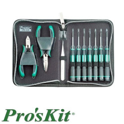 Zestaw narzędzi precyzyjnych w etui, Proskit 1PK-635