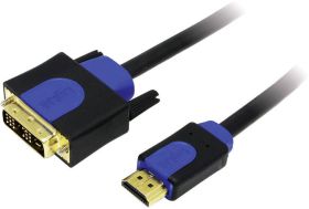 Kabel DVI LogiLink LogiLink - Videokabel - HDMI / DVI - HDMI, 19-polig (M) - DVI-D (M) - 2 m (CHB31 CHB3102, DVI 18+1pin