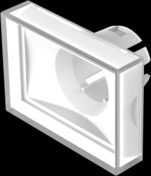 Pressure cap, 21.5 mm x 15.3 mm, rectangular, for 51 series, 51-903.7