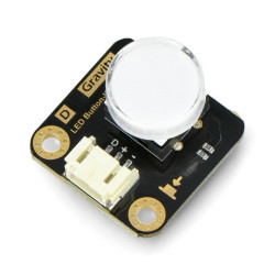 Gravity - LED Button - przycisk podświetlany diodą LED - zielony - DFRobot DFR0785-G