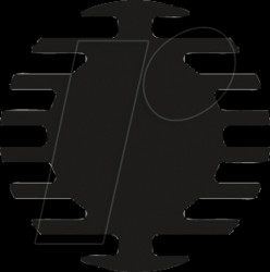 SK 598 10 SA LED heat sink disc Ø 46 x 10 mm