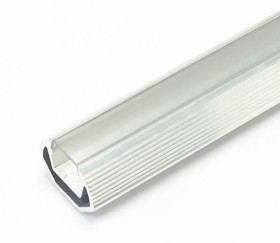 Profil LED aluminiowy CORNER kątowy, mleczny klosz, długość 2m