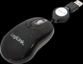 ID0016 Wired Mouse, USB, with retractable cable