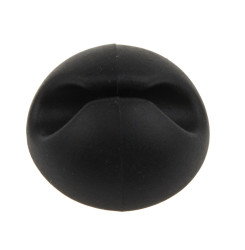 Uchwyt kablowy 15 x 10mm materiał: PVC Czarny opaski kablowe +80°C