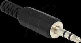 65534 Delock Stereo plug 3.5 mm stereo with bend protection soldering