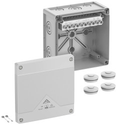 Skrzynka przyłączeniowa Spelsberg Abox Pro 100-10², IP66, IP67, IP69, (D x S x W) 152 x 152 x 85 mm, szary, 1 szt.