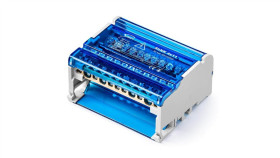 Czterobiegunowy Modułowy Blok Rozdzielczy 4X(7X6mm2 2X25mm2 2X35mm2) Na Szynę...