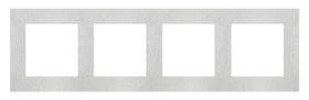 Simon 55 Ramka 4-krotna Nature Inox klasyczny TRN4/188