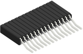Socket header, 15 pole, pitch 1.27 mm, straight, 10027208
