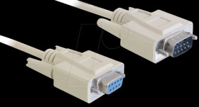 82984 Serial cable, SUB-D 9, connector/socket, 1 m