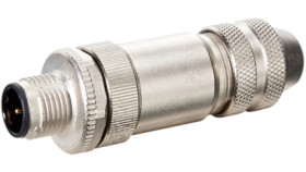 Wtyczka M12 Męska Prosta Ekranowana B-Code 2-Polowa 7000-14005-0000000