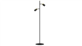 Lampa Podłogowa Joker Black/Gold 1Xgu10 Mlp7535 Milagro