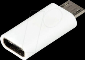 SC0257 Raspberry Pi - Adapter USB-C (f) to microUSB (m), white