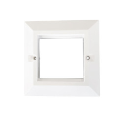 Płytka czołowa, seria: HTC, Cat6, Cat6a, Biały