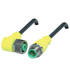 Pepperl+Fuchs 70138157 Złącze konfekcjonowane czujnika/aktuatora V1-W-S-BK8M-PUR-A-V1-G, piny: 4, 4, 8 m, 1 szt.