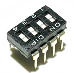 Przełącznik DIP i SIP 4-pozycyjny SPST THT