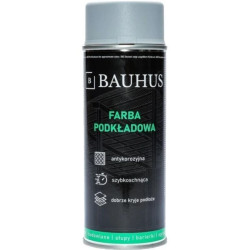 Farba podkładowa antykorozyjna spray szara 400ml BAUHUS