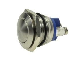Przełącznik; przyciskowy; GQ16B-10/S; OFF-(ON); 1 tor; bez podświetlenia; monostabilny; na panel; 2A; 36V DC; 16mm; IP65; Onpow;