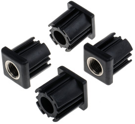 Wkładka gwintowana do rury, profil: Kwadrat, 40 x 40 x 43mm, M20