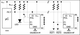 4096-Bit Addressable 1-Wire EEPROM with PIO