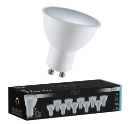 Zestaw 10x żarówka FARI LED GU10 7,5W 6500K zimna CW 700lm 120st EDO777492 EDO