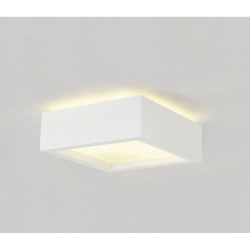 SLV 148002 GL105 Ceiling Light 50W White Paintable Gypsum Lamp E27 Socket