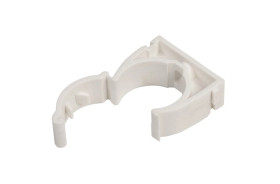 Uchwyt zamknięty do rur 28mm biały UZE-28 /100szt./