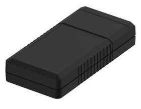 Bopla BOS 502-9005 (34502000) - obudowa ręczna z pojemnikiem na baterie (2 x 9V) i wgłębieniem powierzchni pod frezowanie otworu