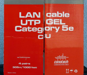 U/UTP DRUT CCU KAT5 4x2 ŻEL CONO 305mb