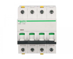 Wyłącznik nadprądowy 4P C 63A 6kA AC iC60N-C63-4 Acti9 A9F04463