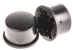 Osłona przycisku, Czarny, Nakładka