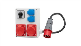 Rozdzielnica R-240 - Gniazda 2X32a 5P, 2X230v, Przewód Opd 5X4 - 1,5M, L/P