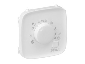 VALENA ALLURE Plakietka biała termostatu pokojowego 755315 LEGRAND