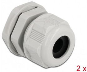 60366 Cable Gland PG16 for round cable gy 2 pcs
