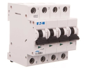 Wyłącznik nadprądowy 4P B 20A AC 15kA FAZ-B20/4 279036