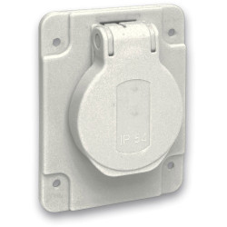 Schneider Electric PKS62G Grey flush socket IP54 IK08 1pc