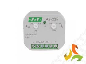 Sterownik oświetlenia schodowego AS-225 9-30V DC 4A funkcja kaskady AS-225 F&F FILIPOWSKI
