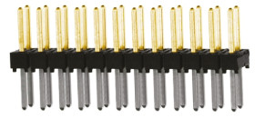 Złącze szpilkowe 24-pinowe TSW raster: 2.54 mm Prosty 2-rzędowe Samtec Otwór przelotowy 550 V Bez osłony