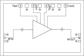 Medium Power Amplifier Chip, 81 - 86 GHz