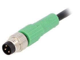1415863 Kabel do czujników/automatyki, M8, Ilość pinów: 3, proste, 5m, wtyk, 250VAC