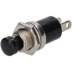 R-TECH 780521 Miniature Push to Break Switch Black