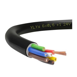 Przewód YLYs 6x0,6+1mm 12V/24V samochodowy kabel do przyczepy lawety