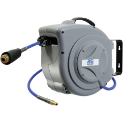 as - Schwabe 12613 Air Hose Recoiler 15m 12 Bar Wall Mount Durable