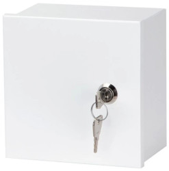 Obudowa metalowa do instalacji CATV 150x150x80mm biała natynkowa